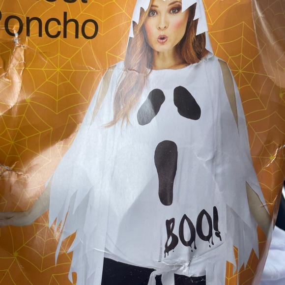 Spooky Village CVS Ghost Hooded Poncho - Picture 2 of 4